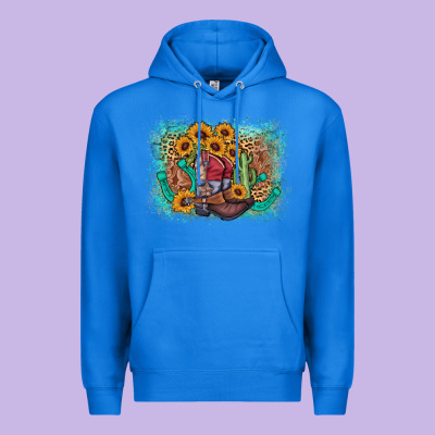 Cowboy Boots Sunflower Premium Hoodie Designed By Adodesignshop