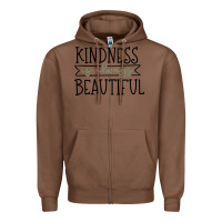 Chestnut kindness Zipper Hoodie - Unal Design