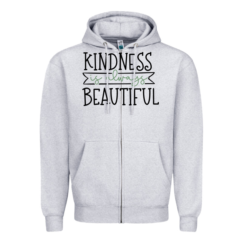 Kindness Zipper Hoodie by Unal Design | Teevron