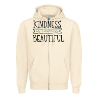 Sandshell kindness Zipper Hoodie - Unal Design