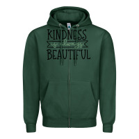 Sports Green kindness Zipper Hoodie - Unal Design