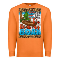 Lake Life Floats My Boat Air Freshener Premium Sweatshirt | Teevron