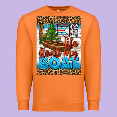Lake Life Floats My Boat Air Freshener Premium Sweatshirt Designed By Hra Design Shop