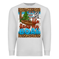 Dove Grey lake life floats my boat air freshener Premium Sweatshirt - HRA Design Shop