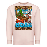 Pale Pink lake life floats my boat air freshener Premium Sweatshirt - HRA Design Shop