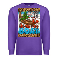 Purple lake life floats my boat air freshener Premium Sweatshirt - HRA Design Shop