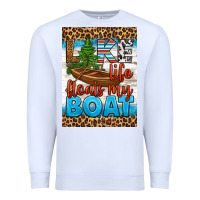 White lake life floats my boat air freshener Premium Sweatshirt - HRA Design Shop