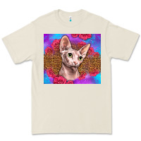 Bone purple glitter roses sphynx cat Premium Tee - LillyAllenDesigns