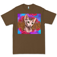 Cacao purple glitter roses sphynx cat Premium Tee - LillyAllenDesigns