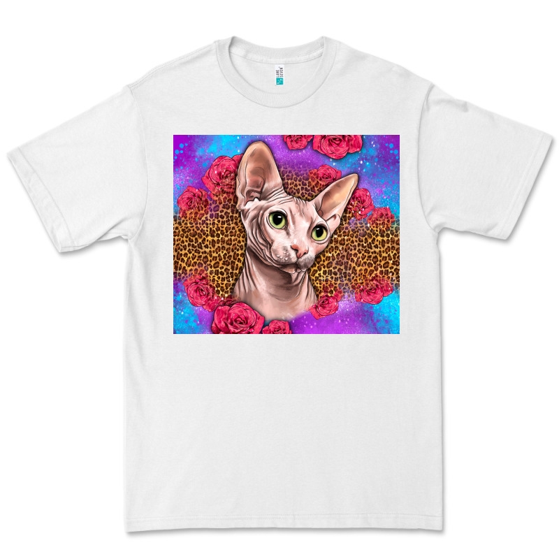 Purple Glitter Roses Sphynx Cat Premium Tee by LillyAllenDesigns | Teevron
