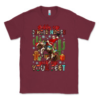 Burgundy giddy up jingle horse pick up your feet Classic Tee - MaliasSmallBusiness