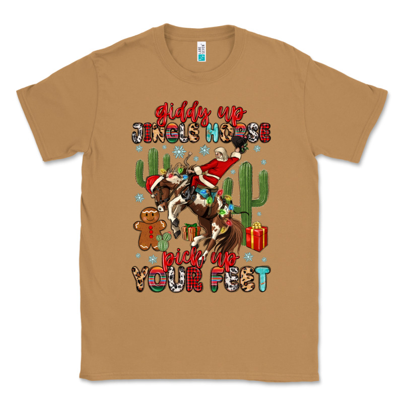 Giddy Up Jingle Horse Pick Up Your Feet Classic Tee by MaliasSmallBusiness | Teevron