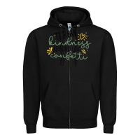 Black kindness Zipper Hoodie - Unal Design