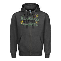 Charcoal Heather kindness Zipper Hoodie - Unal Design
