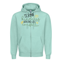 Seafoam kindness Zipper Hoodie - Unal Design