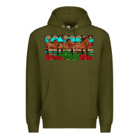 Army Green horses roses ann cactuses license plate Premium Hoodie - Artiststas