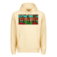 Pina Colada horses roses ann cactuses license plate Premium Hoodie - Artiststas