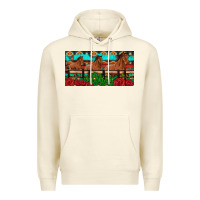 Sandshell horses roses ann cactuses license plate Premium Hoodie - Artiststas