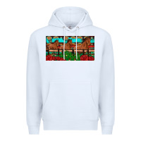 White horses roses ann cactuses license plate Premium Hoodie - Artiststas