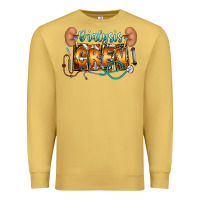 Antique Gold dialysis crew Premium Sweatshirt - CowhideDigitalArt
