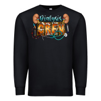 Black dialysis crew Premium Sweatshirt - CowhideDigitalArt