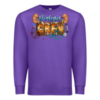 Purple dialysis crew Premium Sweatshirt - CowhideDigitalArt