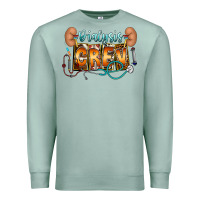Seafoam dialysis crew Premium Sweatshirt - CowhideDigitalArt