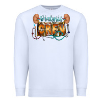White dialysis crew Premium Sweatshirt - CowhideDigitalArt