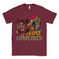 Burgundy long live the cowgirls Classic Tee - MaliasSmallBusiness