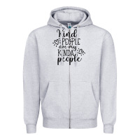 Heather Grey kind Zipper Hoodie - Unal Design