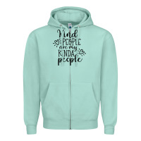 Seafoam kind Zipper Hoodie - Unal Design