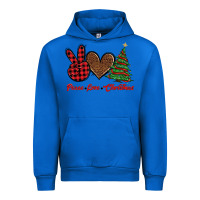 Cobalt peace love christmas Urban Hoodie - BarkalooDesign