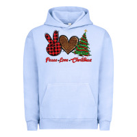 Pigment Grape Ice peace love christmas Urban Hoodie - BarkalooDesign