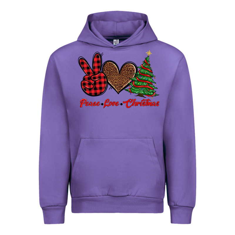Peace Love Christmas Urban Hoodie by BarkalooDesign | Teevron