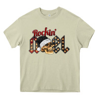 Rockin Noel Skull Heavy Core Tee | Teevron