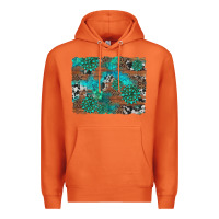 Carrot gemstone wood and cowhide background Premium Hoodie - Artiststas