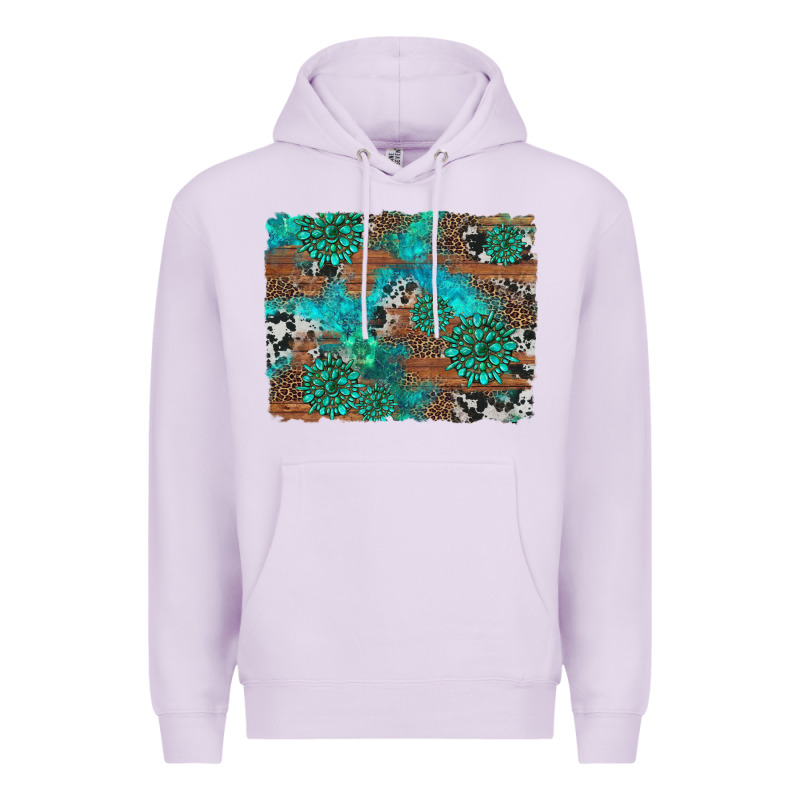 Gemstone Wood And Cowhide Background Premium Hoodie by Artiststas | Teevron