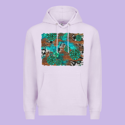 Gemstone Wood And Cowhide Background Premium Hoodie Designed By Artiststas