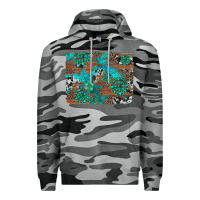 Slate Camo gemstone wood and cowhide background Premium Hoodie - Artiststas