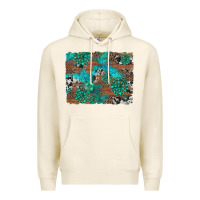 Tofu gemstone wood and cowhide background Premium Hoodie - Artiststas