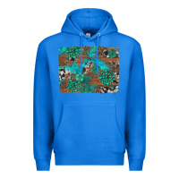 True Royal gemstone wood and cowhide background Premium Hoodie - Artiststas