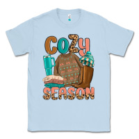 Dusty Blue cozy season Classic Tee - MaliasSmallBusiness