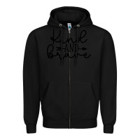 Black kind Zipper Hoodie - Unal Design