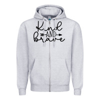 Heather Grey kind Zipper Hoodie - Unal Design