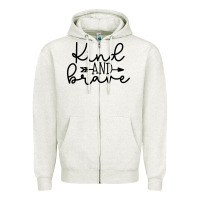 Oatmeal Heather kind Zipper Hoodie - Unal Design