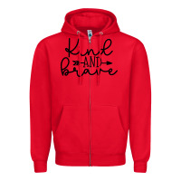 Red kind Zipper Hoodie - Unal Design