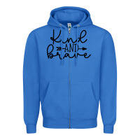 True Royal kind Zipper Hoodie - Unal Design