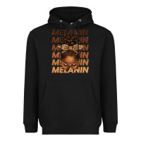 Black melanin afro messy bun Heavyweight Hoodie - texasbilliewilder