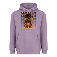 Lavender melanin afro messy bun Heavyweight Hoodie - texasbilliewilder