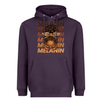 Plum melanin afro messy bun Heavyweight Hoodie - texasbilliewilder